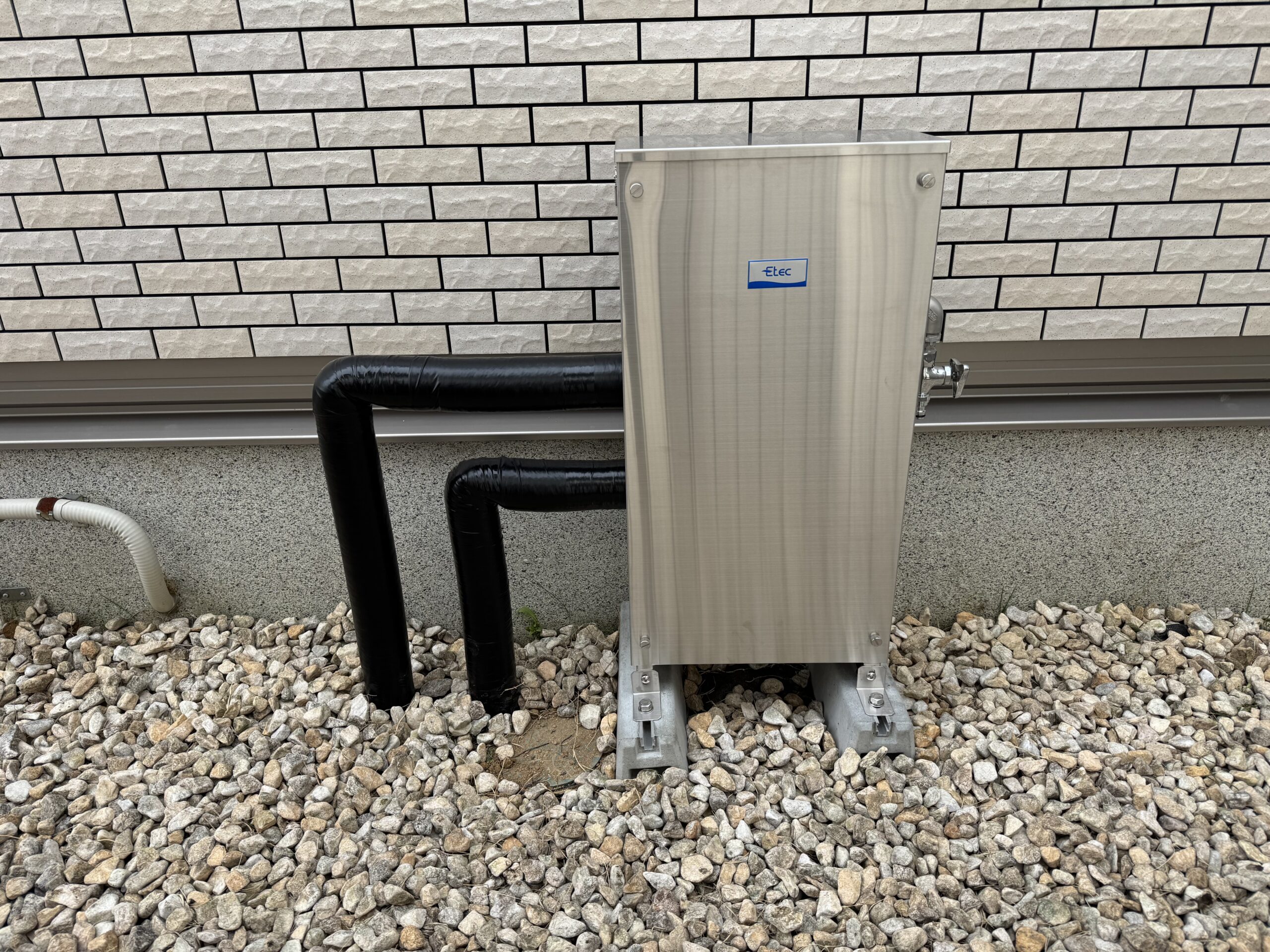 完成図。浄水器とは思えない美しい仕上がりです。