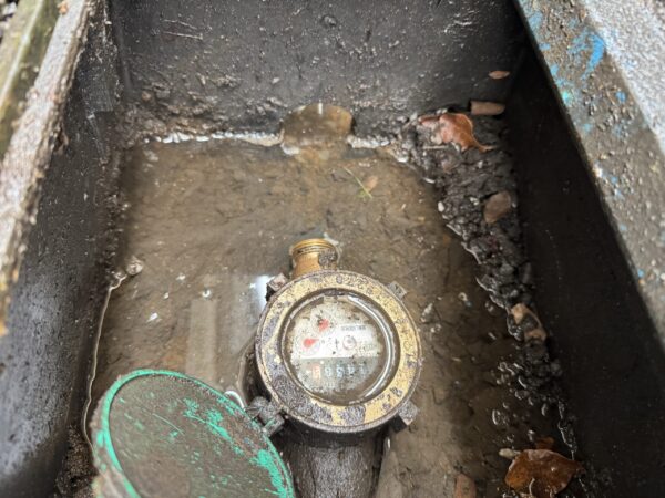 距離の問題から水道メーターのメーターソケットを外します。