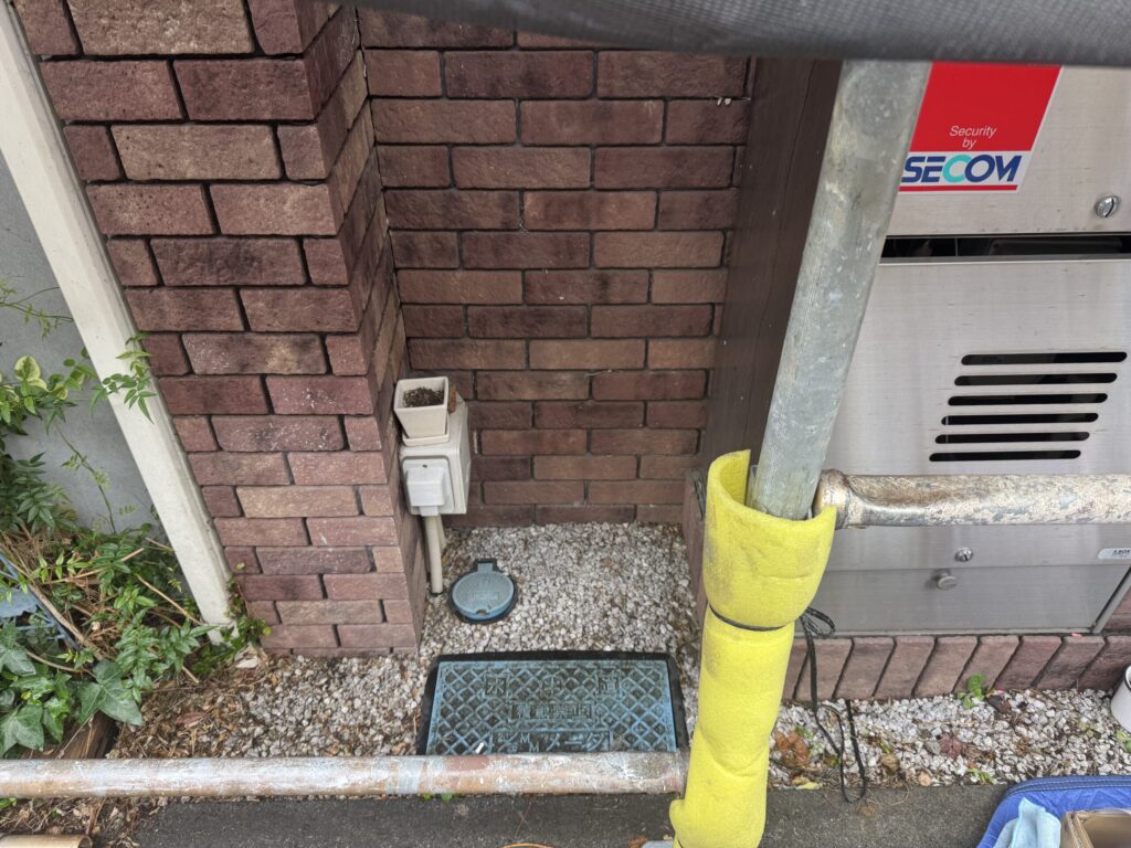 浄水器を設置する前の状況。