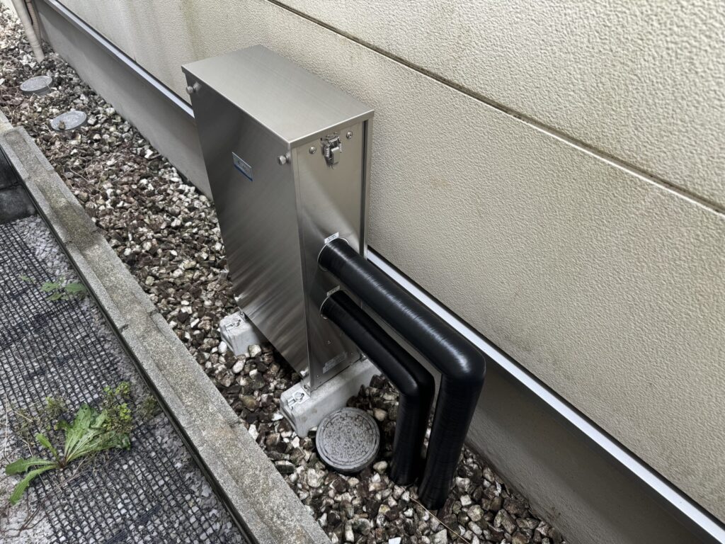 設置完了。これで、何処の蛇口からも浄水が出てくるようになります。